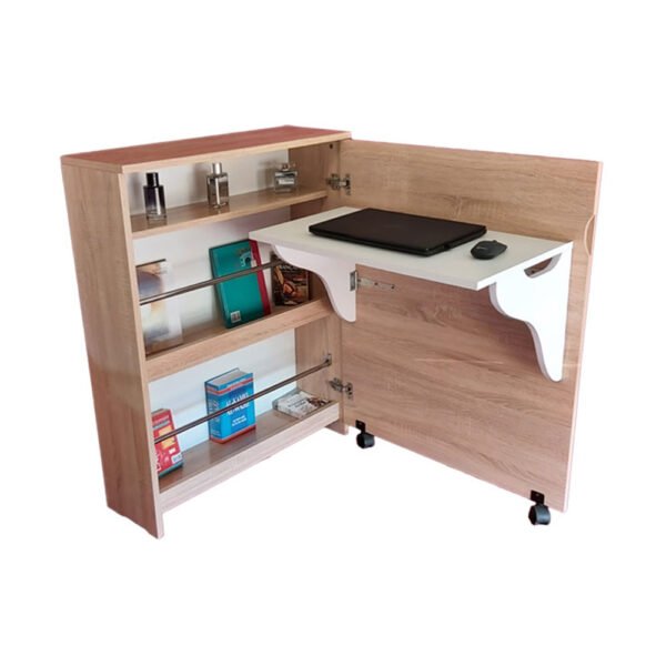 Bureau Pliable Compact Économiseur D'espace 2 En 1 – Image 2