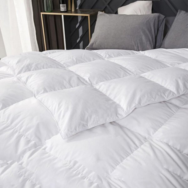 Couette Blanche 100% Coton Naturel de Haute Qualité Lavable – Image 3