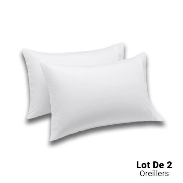 Lot de 2 Oreillers Orthopédiques Top Qualité Lavable