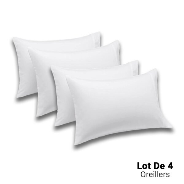 Lot de 4 Oreillers Orthopédiques Top Qualité Lavable