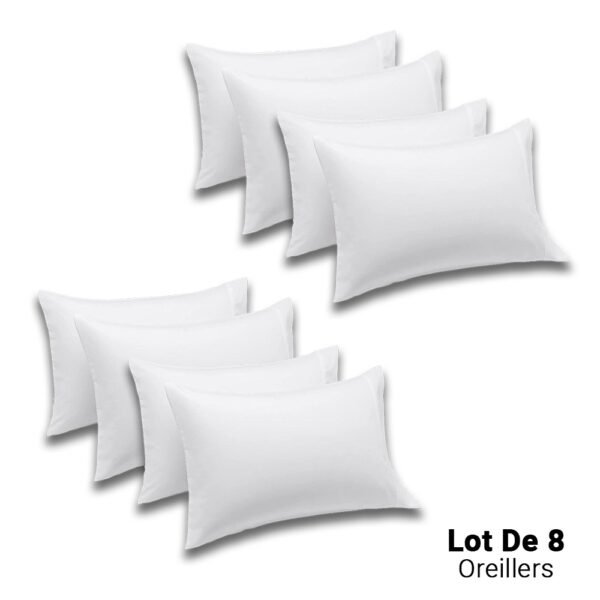Lot de 8 Oreillers Orthopédiques Top Qualité Lavable