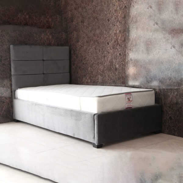 Lit Capitonné Tissu Velours Anti-taches Haute Qualité - LC301